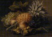 Jensen Johan Fruits and hazelnuts in a basket oil painting